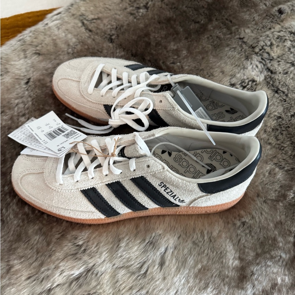 adidas Handball Spezial W Suede Sneakers in White and Black